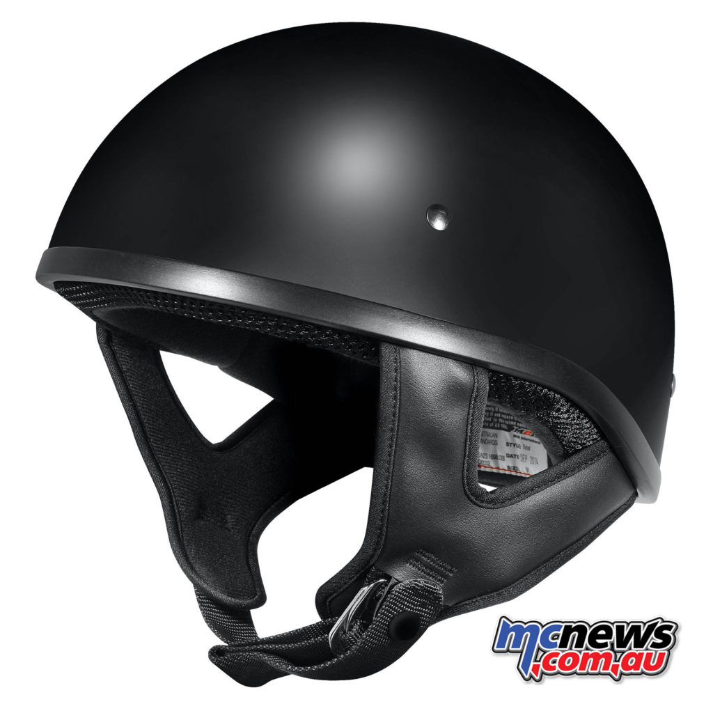 M2R Rebel Shorty Helmet - Semi-Flat Black