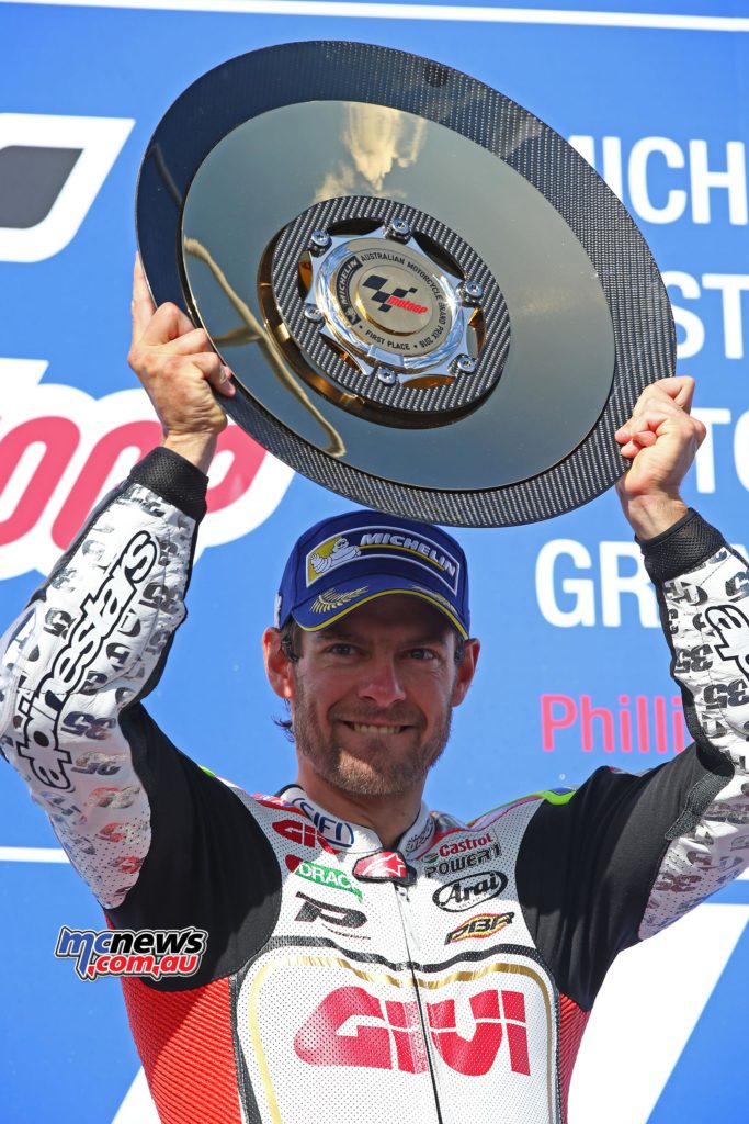 Cal Crutchlow won last time out at Phillip Island - Image by AJRN