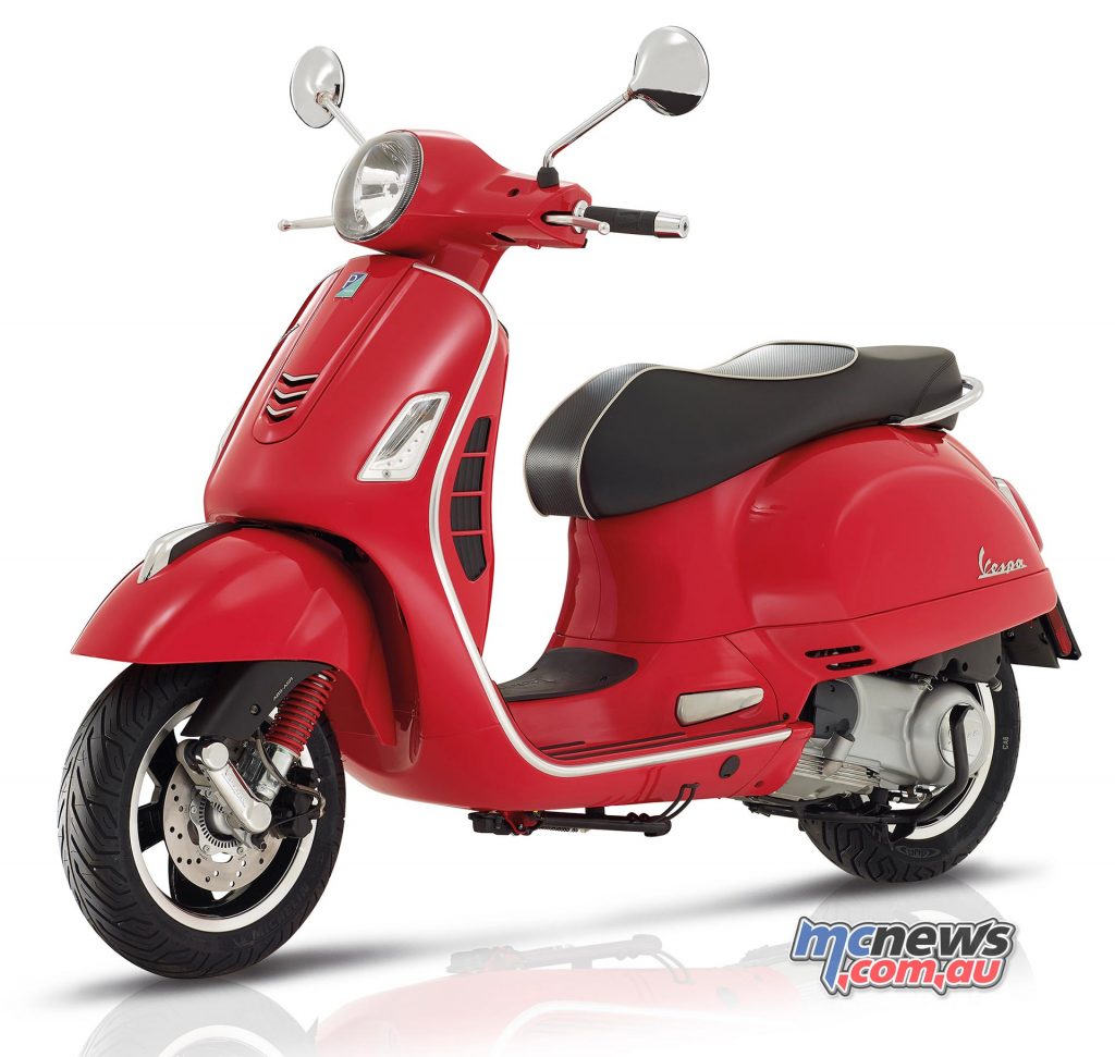 The 2017 Vespa GTS Super 300 and Touring 300 both feature Piaggio's ASR traction control, as well as ABS.