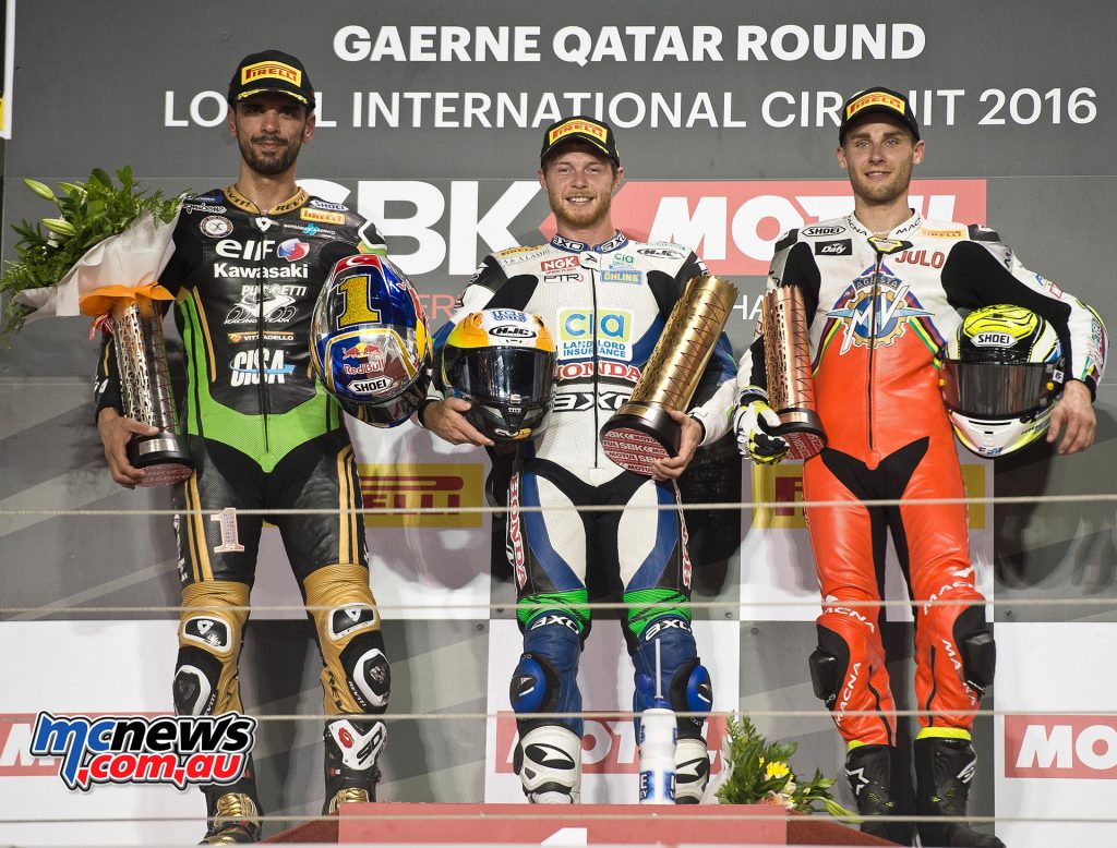 WorldSBK 2016 Qatar - World SSP Podium