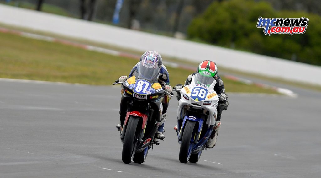 Zac Levy leads to the finish line at Winton, on his way to the 2016 R3 Cup Championship. Image: Russel Colvin.