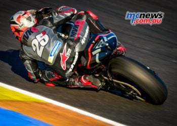 Maverick Vinales tops day two of Valencia Test