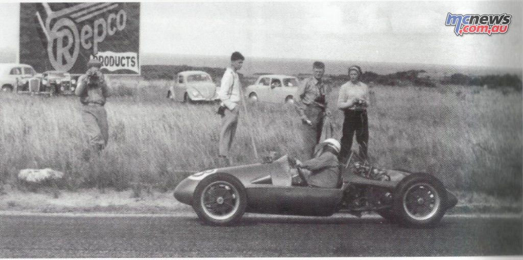 The inimitable Murray Rainey, Cooper-Norton at Turn 4 (“Repco”), also joint winner of the first event.