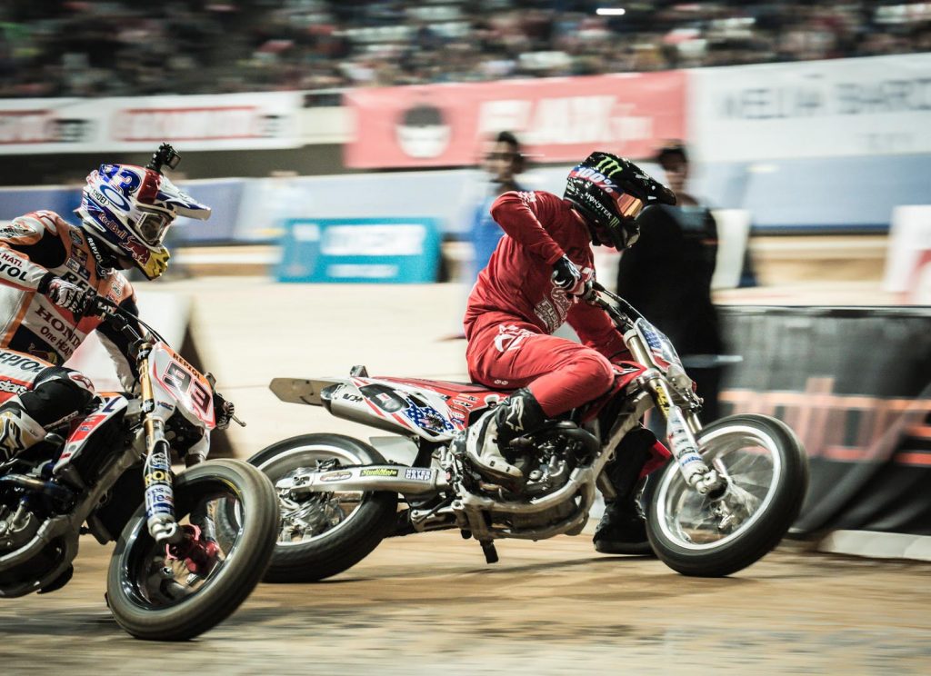 Superprestigio - Marc Marquez versus Brad Baker for top honours - Image AMA Flat Track