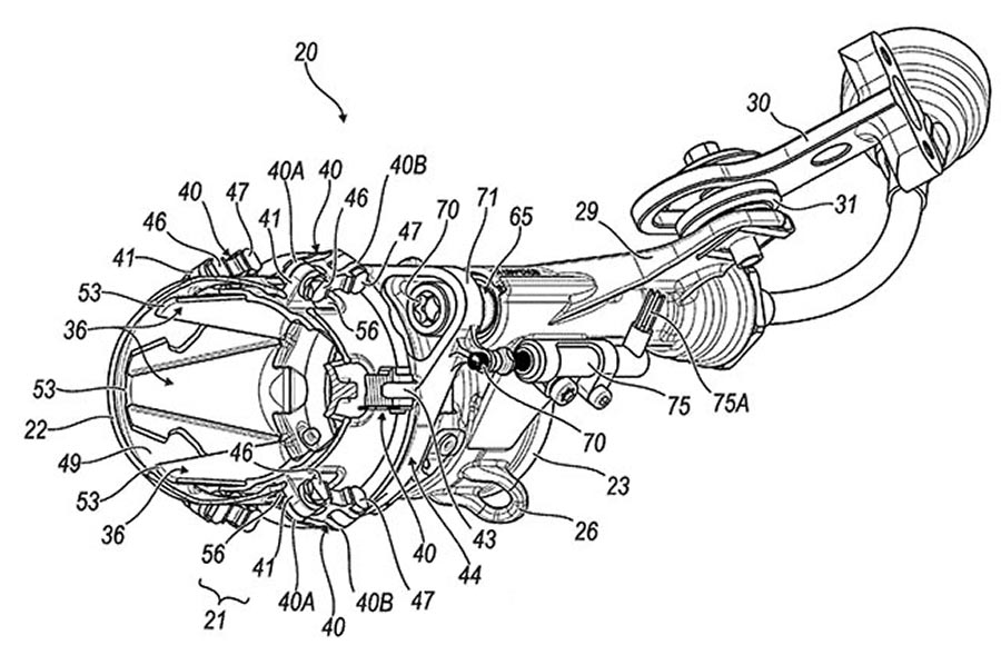 While exhaust valves are nothing new, the traditional format of a flat plane butterfly valve has become a lot more intricate in these patent drawings supposedly from Ducati that feature a variable geometry style 'jet' valve that in theory might also control the angle of the exhaust gases for some sort of aerodynamic or thrust benefit...