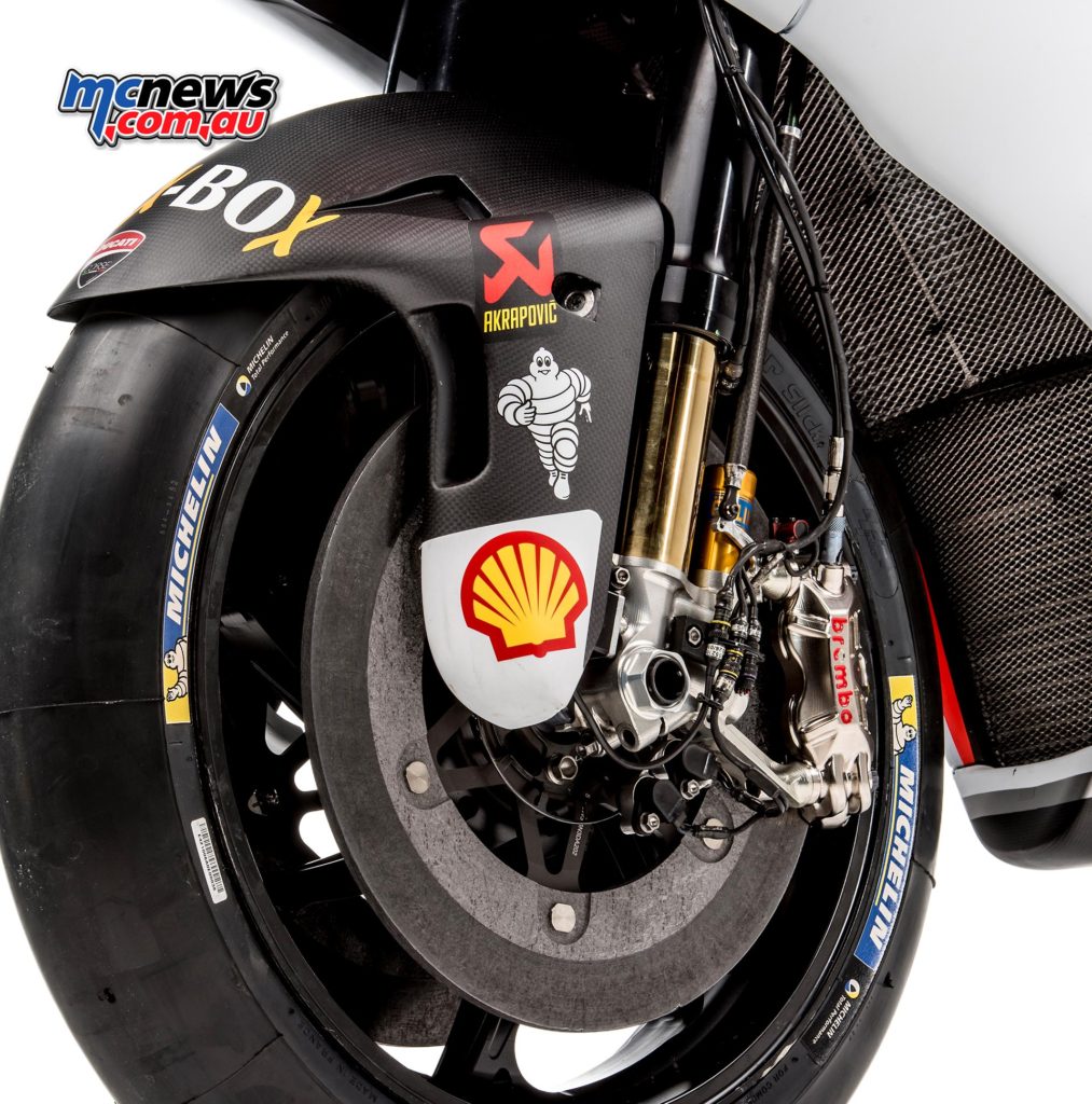 Ducati's Desmosedici with Brembo braking system