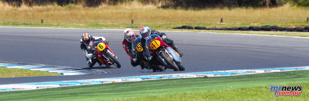 2017 Island Classic - 500cc Classic - Bob Rosenthal, Neil May, Brendan Roberts - Image: Cameron White