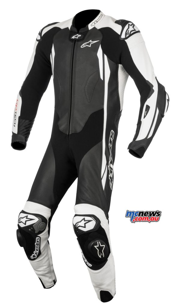 The upper spec' Tech V2 one-piece leather suit will retail for $2595.95 and will be sized from 44-58. 