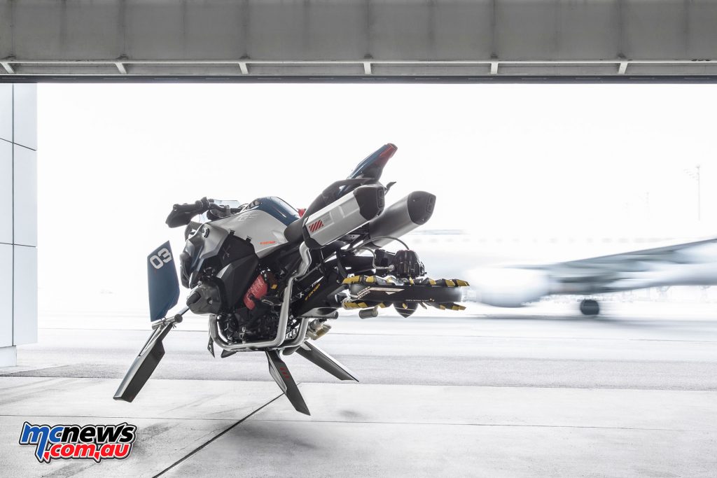 A life size BMW Hover Ride Concept vehicle was built