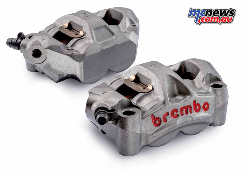 Brembo monoblock caliper, with radial mounts