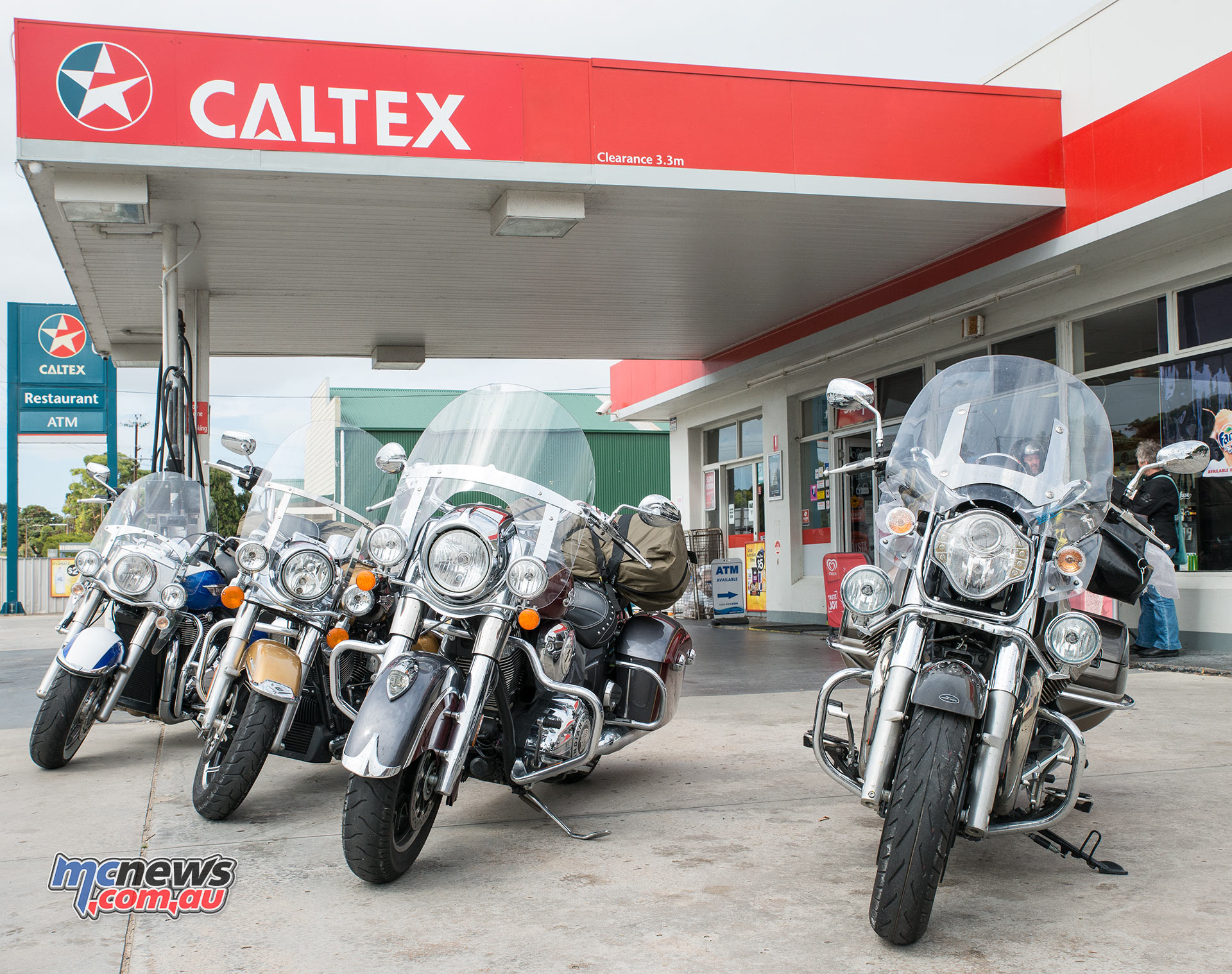 Filling up with Vortex 98 at the Caltex in Meningie