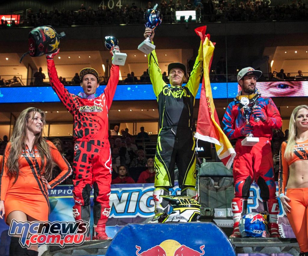 Night of the Jumps 2017 - Berlin - Podium: Podmol, Melero, Torres