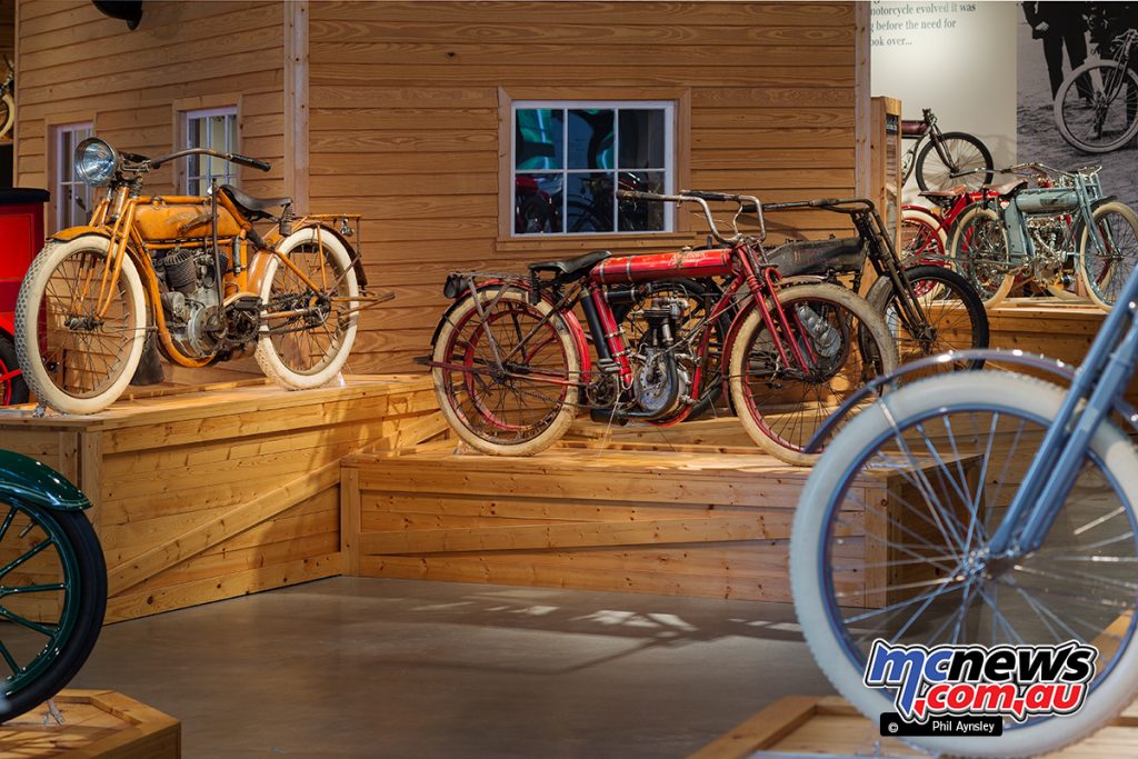 Barber Vintage Motorsport Museum - Early American motorcycles - Image: Phil Aynsley