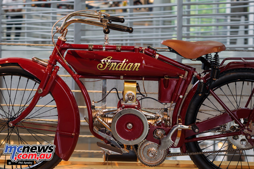 Barber Vintage Motorsport Museum - Early American motorcycles - Indian - Image: Phil Aynsley