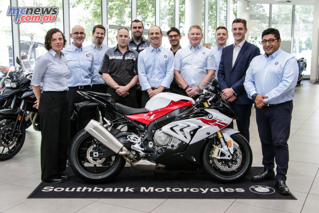 The Southbank BMW Motorrad Team - Winners of the 2016 BMW Motorrad Dealer of the Year Award