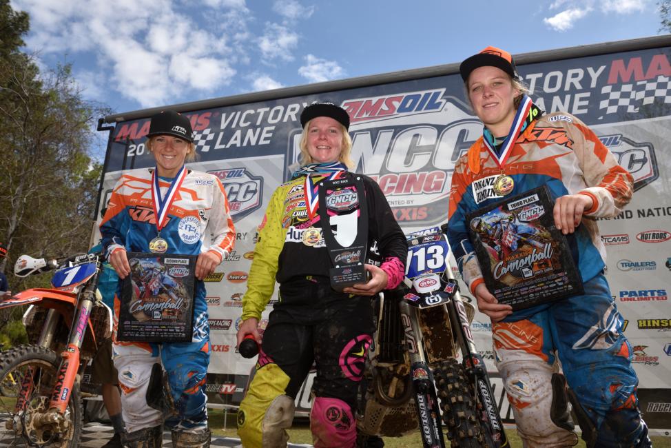 2017 GNCC - Round 3 - (2) Becca Sheets, (1) Tayla Jones, (3) MacKenzie Tricker