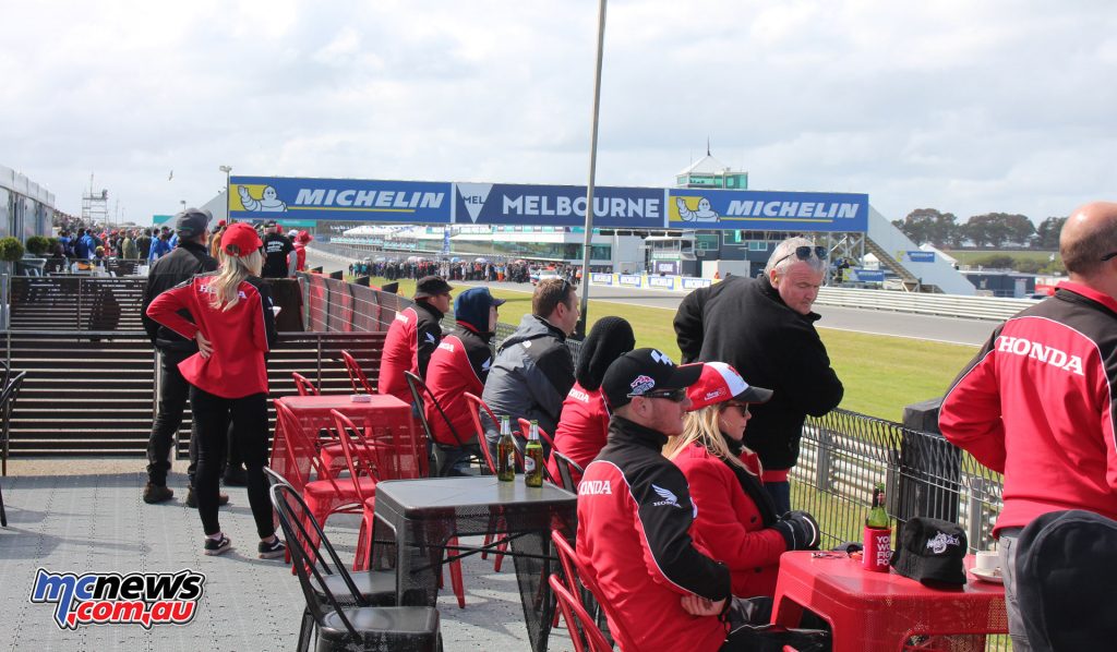 The Honda MotoGP GP experience at Phillip Island - View down the straight