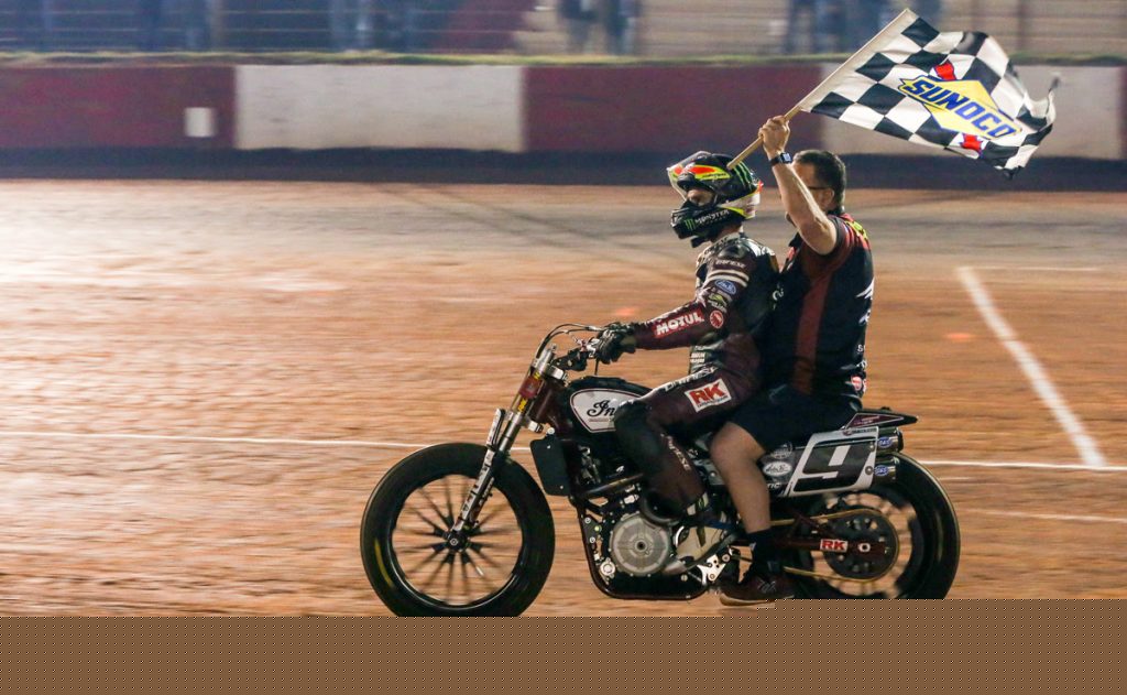 WOODSTOCK, GA - MARCH 25: American Flat Track at Dixie Speedway on March 25, 2017 in Woodstock, Georgia. Image: by Scott Hunter/NASCAR Productions