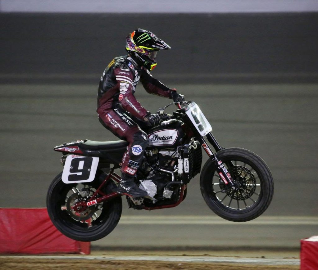 Jared Mees wins inaugural Harley-Davidson Daytona TT on Indian FTR750 - Image by American Flat Track/Mitch Friedman