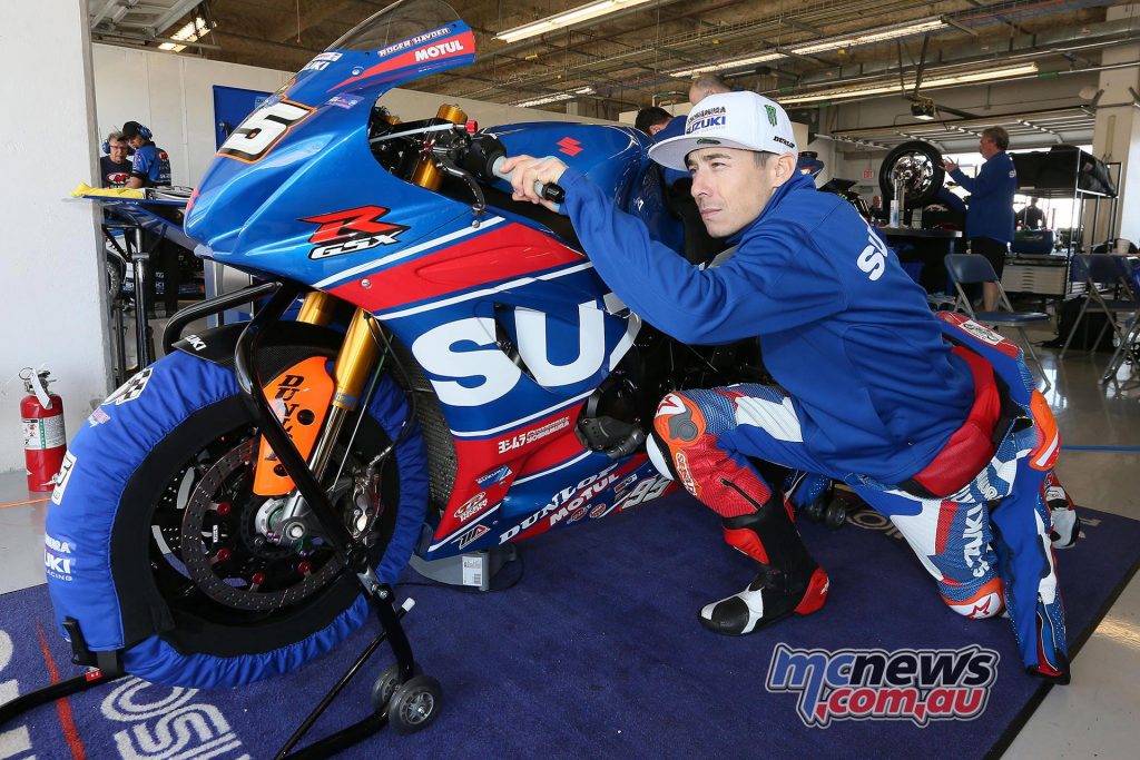 Roger Hayden rode his Yoshimura Suzuki to the fastest time at the COTA test - Photo by Brian J Nelson