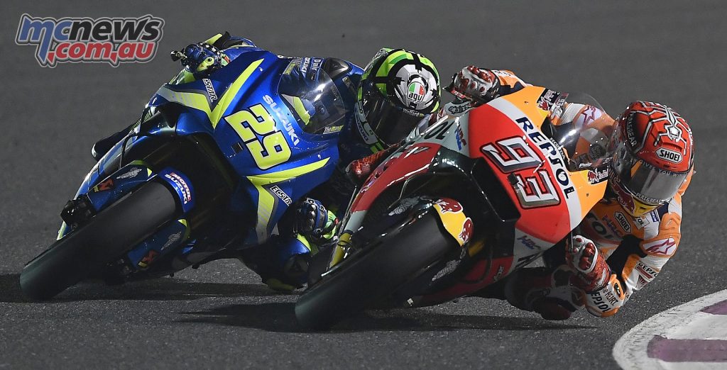 Marc Marquez and Andrea Iannone