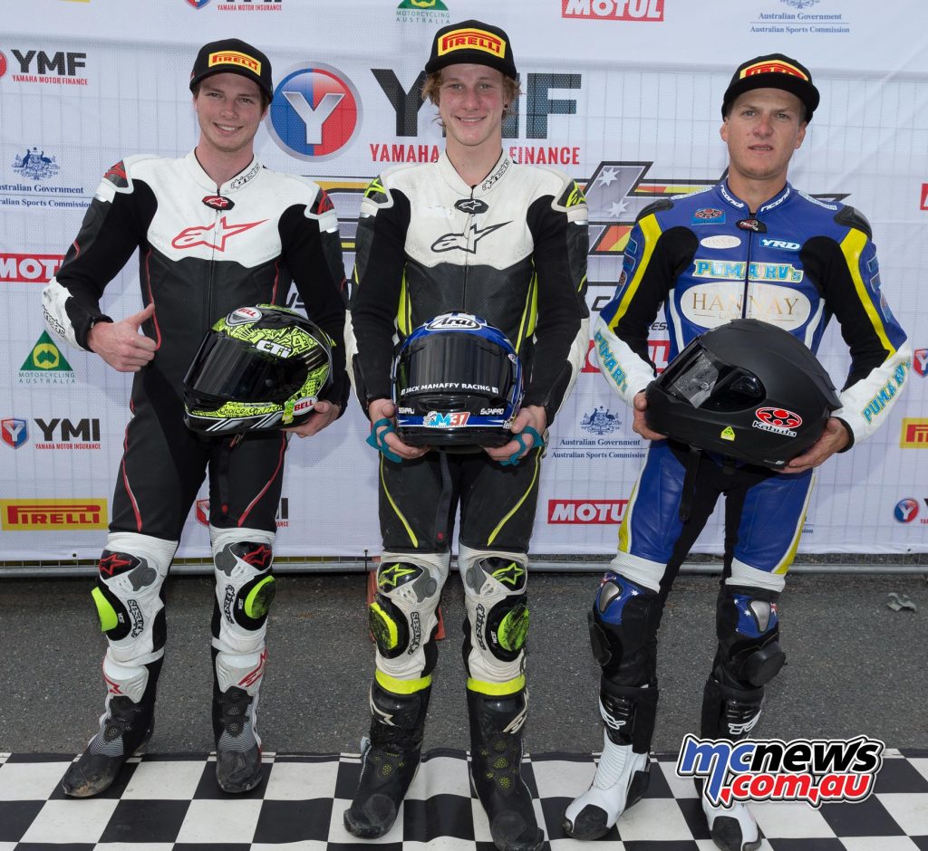 Supersport Over 300cc Podium - Image by Andrew Gosling