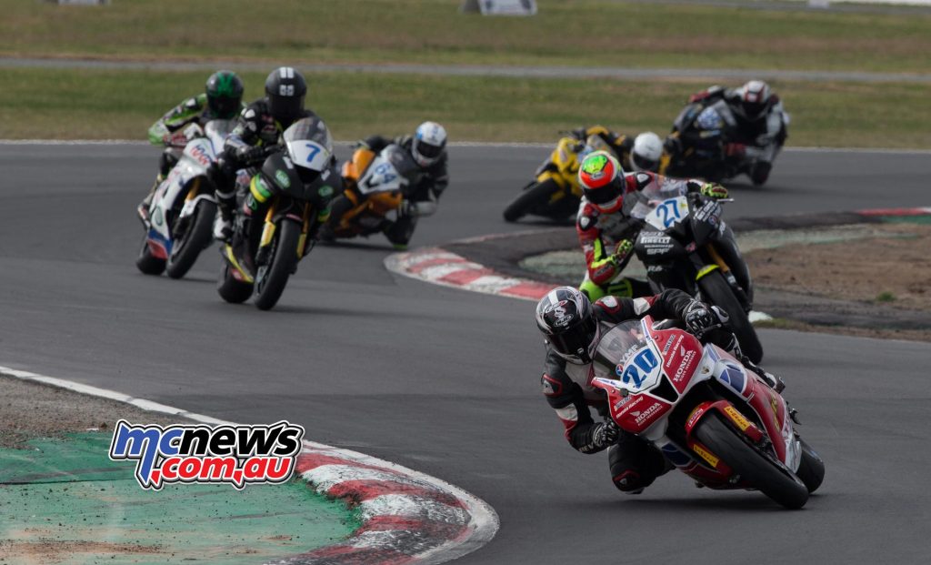 Damon Rees leads Nic Liminton and Tom Toparis at Winton