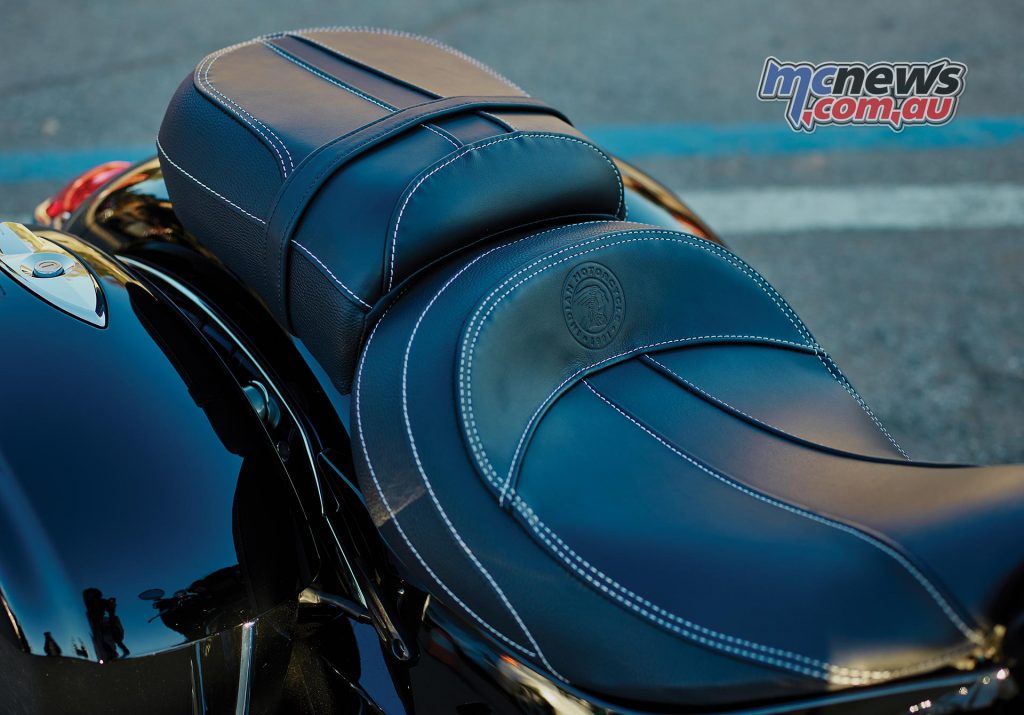 Indian Chieftain Limited - Restyled seat with contrast stitching