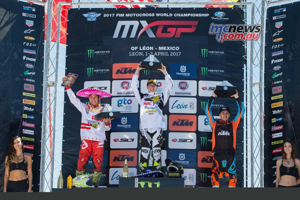 MXGP of Leon Mexico - MX2 Podium