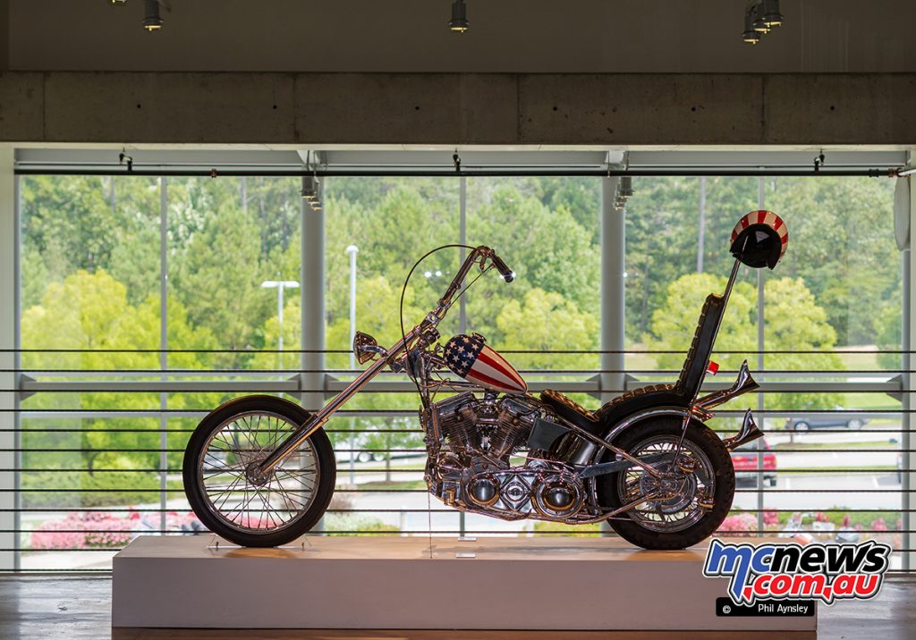 The Barber Vintage Motorsports Museum - 1969 “Captain America” Harley Davidson chopper replica