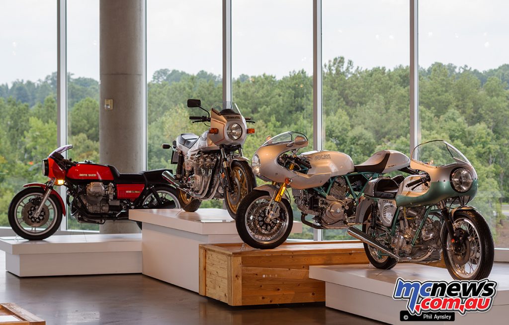 The Barber Vintage Motorsports Museum - A Moto Guzzi, Benelli and two Ducatis