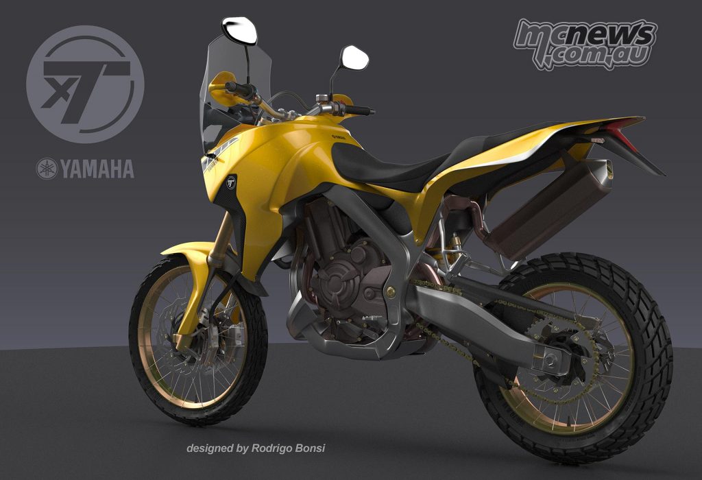 xT7 concept design - Yamaha MT-07 based Tenere - By Rodrigo Bonsi