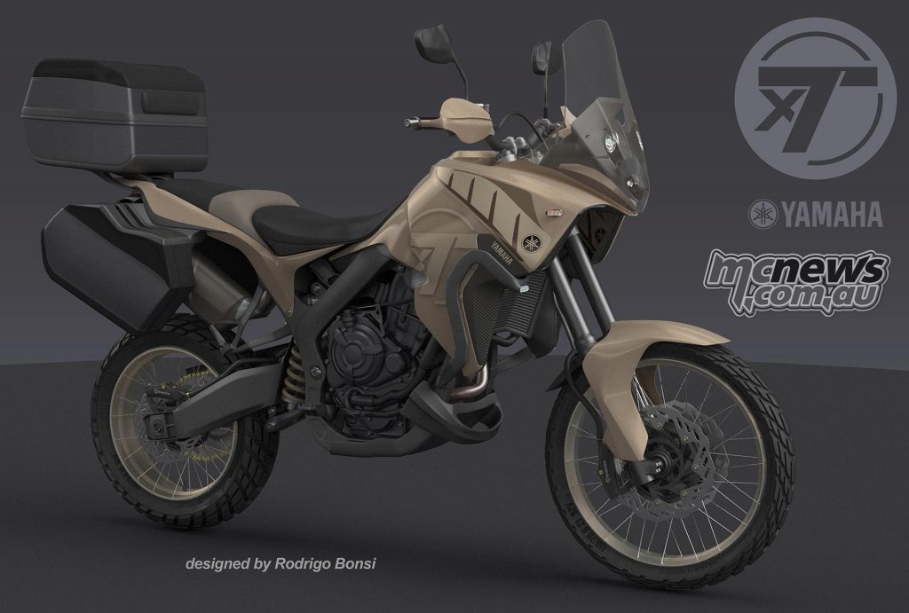 xT7 concept design - Yamaha MT-07 based Tenere - By Rodrigo Bonsi