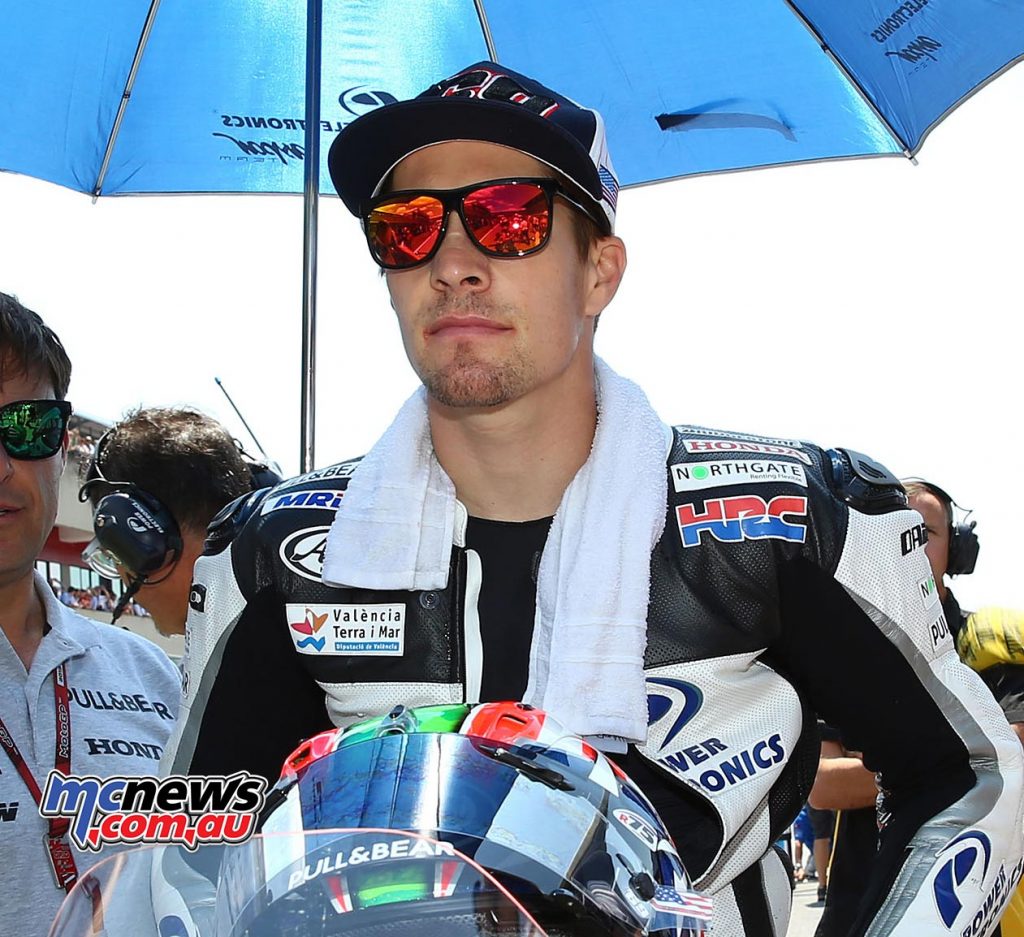 Nicky Hayden on the grid at Mugello in 2015 - Image by AJRN