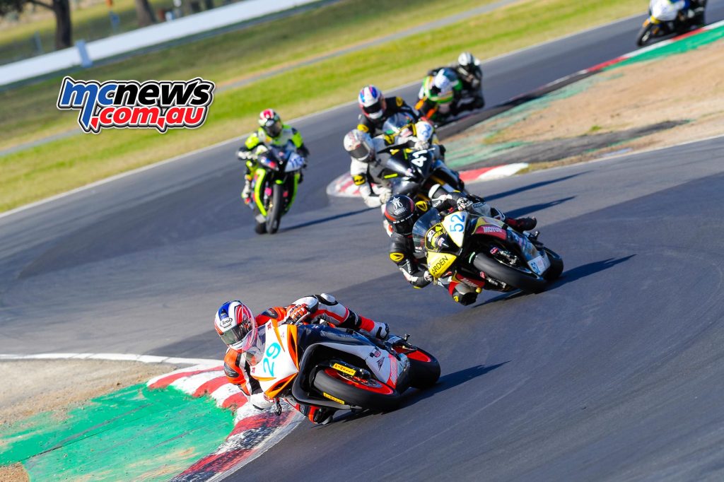 VRRC 2017 - Winton - Shane Maggs, Ryan Taylor, Ben Meade, Brendan Wilson, Dennis Bech, John Quinn - Image by Cameron White