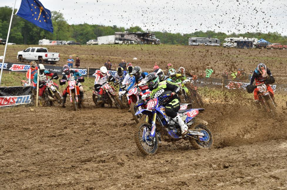 Ricky Russell takes the holeshot