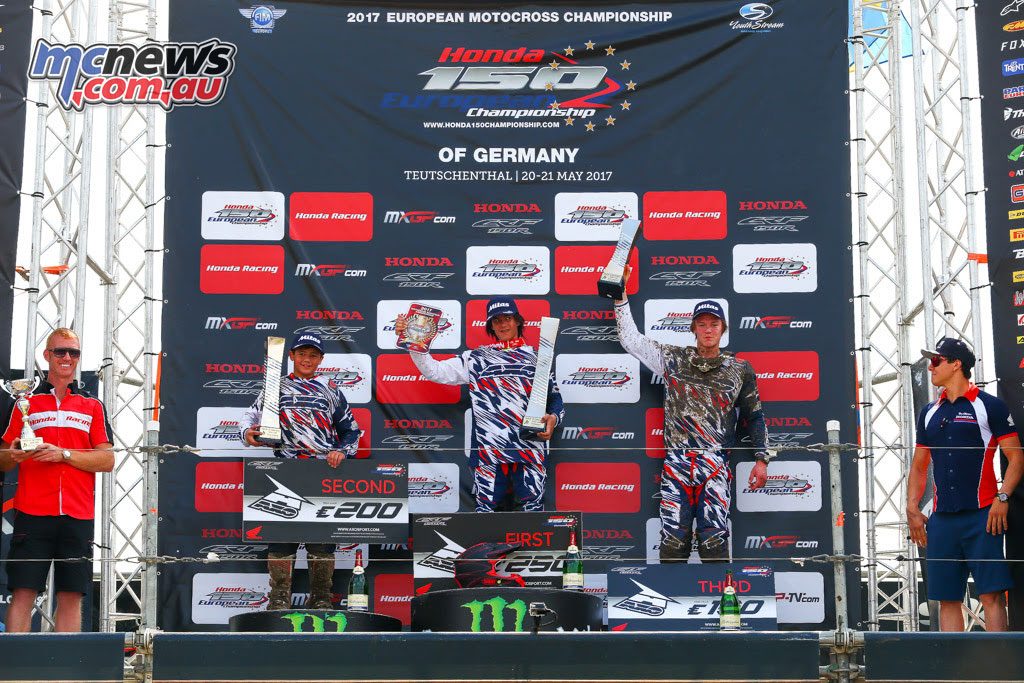 Honda 150 European Championship - German Round Podium