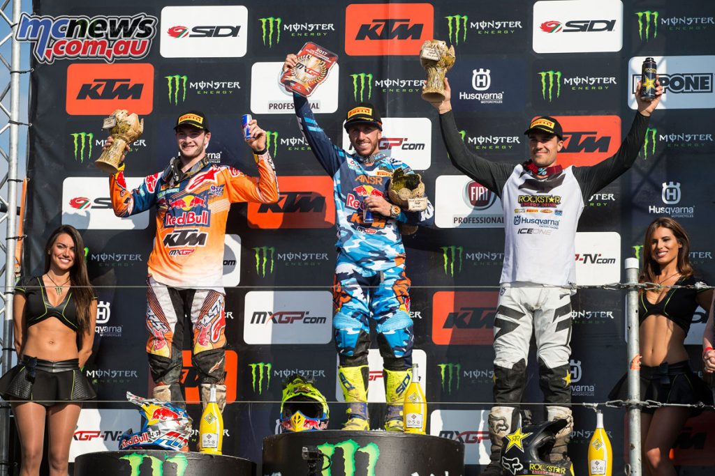 MXGP of Germany overall podium