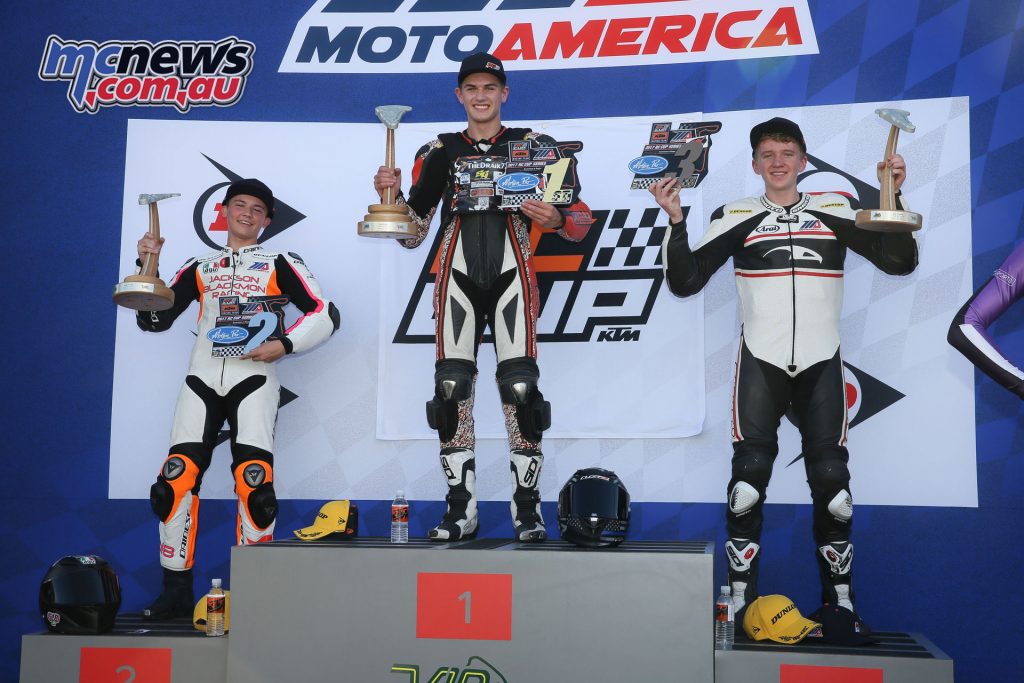 Race 1 KTM RC390 Cup Podium