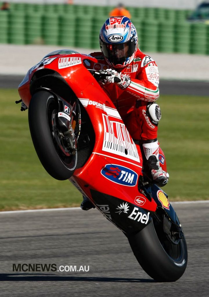 Nicky Hayden on the Ducati in 2009