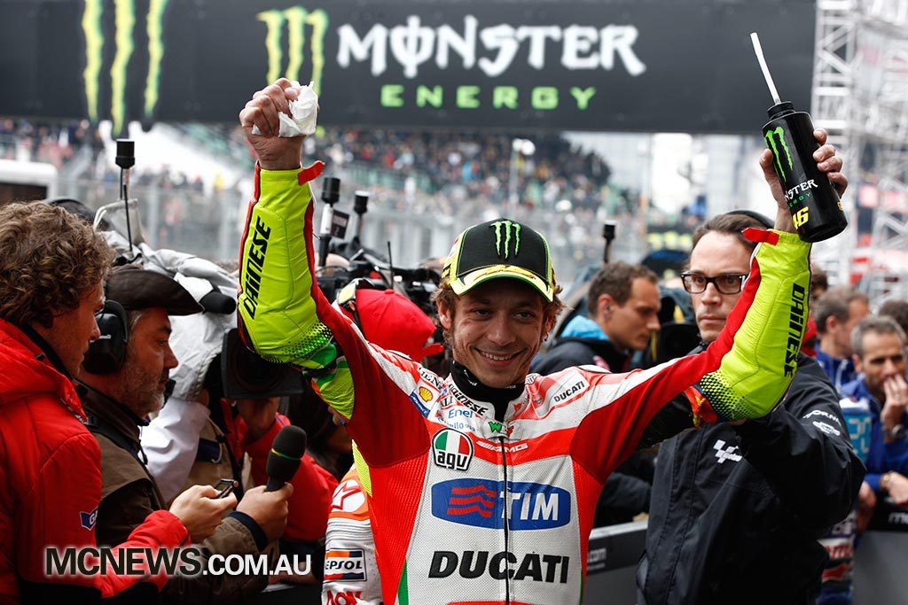 Valentino Rossi was second at Le Mans in 2012 on a Ducati