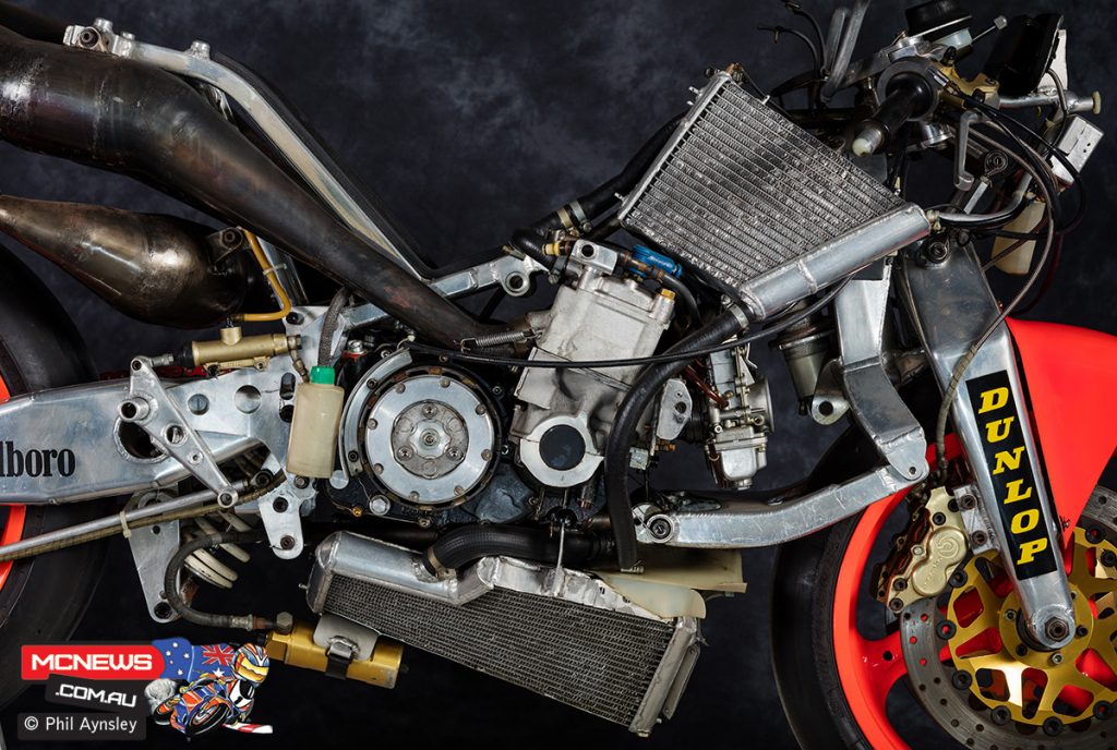 1989 Fior 500 GP - Six-speed gearbox and clutch were TZ500 items