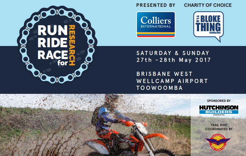 Kirk Hutton will be attending the Run Ride Race 4 Research charity event with the Yamaha bLU cRU in Toowoomba QLD this weekend