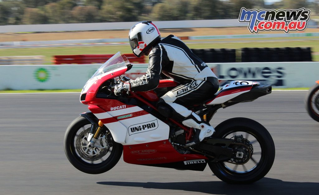 David Simpson on his Ducati 999