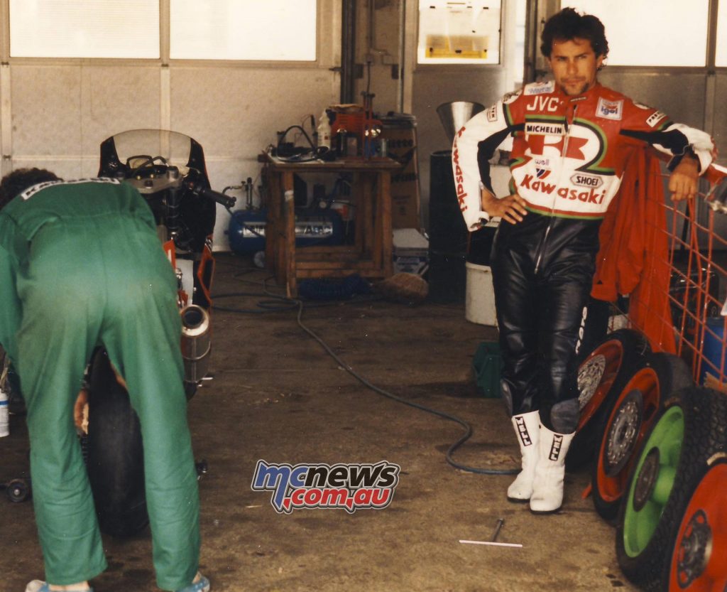 Adrien Morillas on a GPX750 won the first trophy for the Japanese manufacturer at the Hungaroring in 1988.