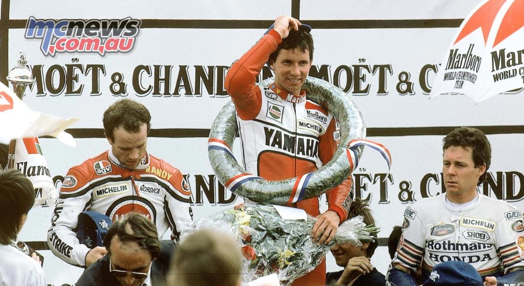 Eddie Lawson at the 1986 French Grand Prix