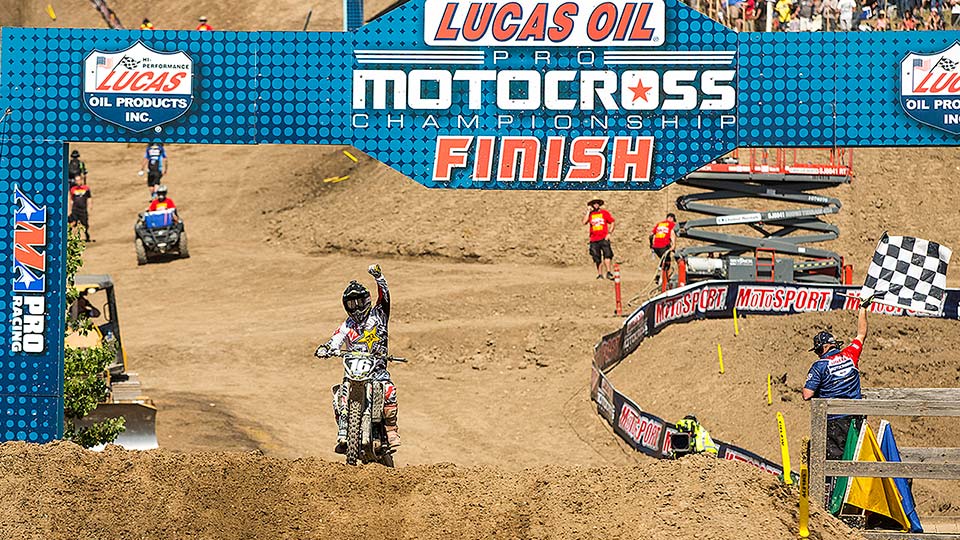 Osborne's Moto 1 win was a sign of things to come at Hangtown. (Photo: George Crosland)