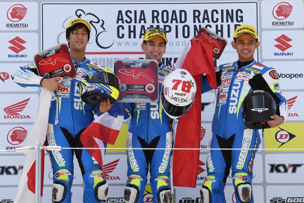 Suzuki Asian Challenge Podium