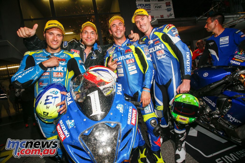 The Suzuki Endurance Racing Team ended up taking the runner up slot and retain a 1-point championship lead