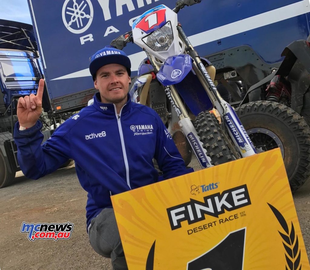 Daymon Stokie wins the 2017 Finke Desert Race